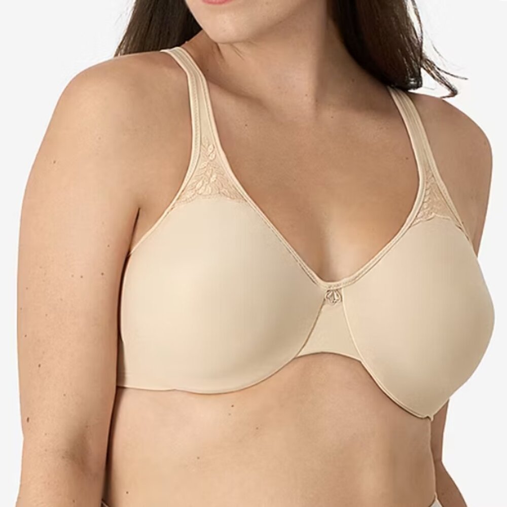 Bali 40DDD Passion Comfort Seamless Full‎ Coverage Underwire Minimizer Bra 3385